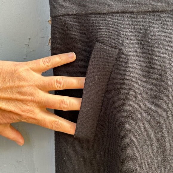 Club Monaco Black Wool Pencil Skirt, small - Picture 6 of 8